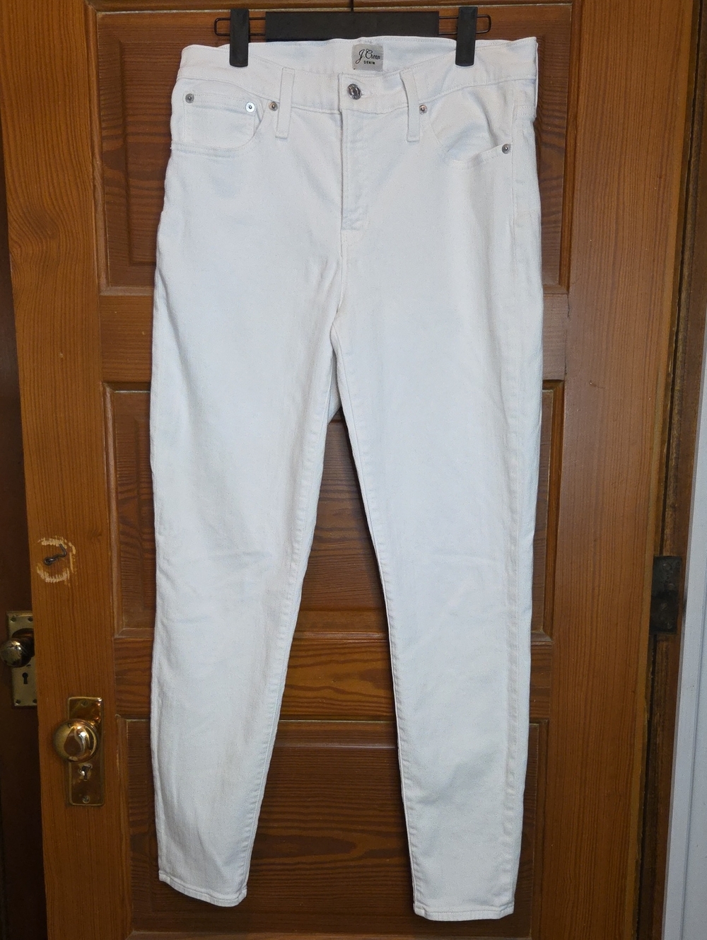 J. Crew White Skinny Jeans - Clean Toothpick Cut 9" Rise In Tall Length